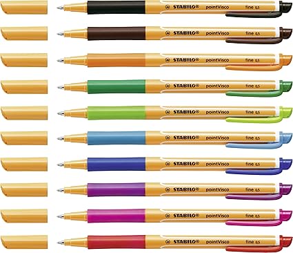 [1099/50-1] Stylo Roller à Gel STABILO Pointvisco Multi Couleur