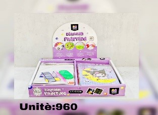 [LC-0428] Tableau de Coloriage Papier MOBS 13.5x18cm Painting Diamond Multi Image