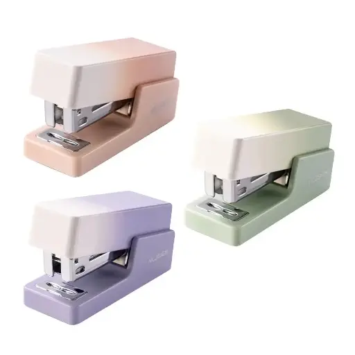 [NS083A] Agrafeuse de Bureau Deli Nusign Mini 12 Feuilles Multi-Couleurs