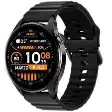 [HF012] Smart Watch HAYLOU Watch 4S écran AMOLED 1.43″ HD (466×466) GPS Double Bande Multi‑Système Bluetooth 5.0 avec Appels au Poignet Capteurs Santé (Cardio, SpO₂, Rythme, Stress) Autonomie 400 mAh étanchéité 1 ATM Boîtier en Métal Couronne Tournante Noir