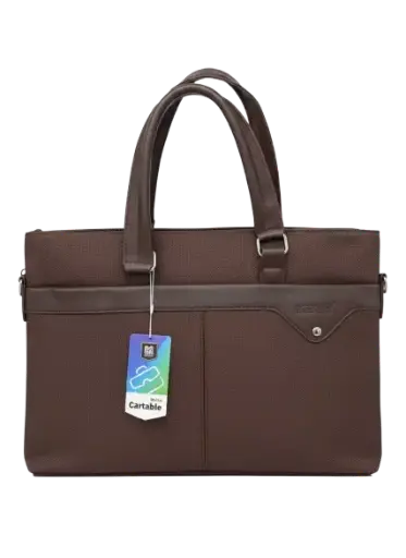 [CA-0519/MR] Sac Cartable Femme MOBS En Polyester Marron CA-0519   