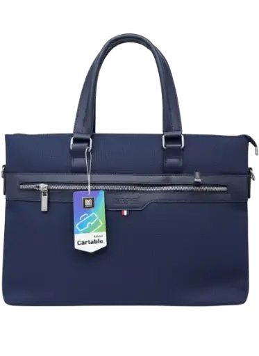 [CA-0520/BL] Sac Cartable Pour Femme MOBS En Polyester Bleu CA-0520     