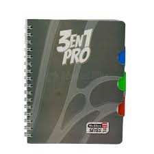 [0001] Cahier à spirales AL SULTAN 3en1 Pro 70g/m² 300 pages