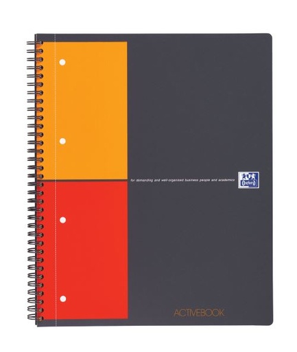 [001401] Cahier OXFORD ActivateBook Q5 A4 80F Couverture En PP