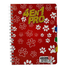 [0084] Cahier à spirales AL SULTAN 4en1 70g/m² 240 pages