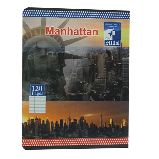 [120P-H] Cahier EL HILLAL Pique 120 Pages PF