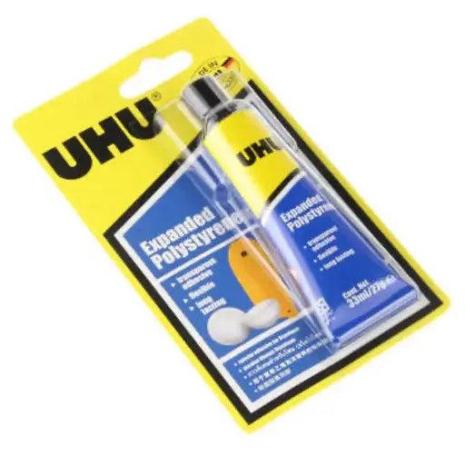 [37590] Colle Tube UHU Expanded Polystyrène HHR 33ml 27g sous Blister