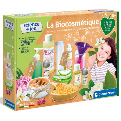 [52487] Jeu éducatif CLEMENTONI Science et Jeu  La Bio Cosmétique Expériences Scientifiques Amusantes  8+ ans
