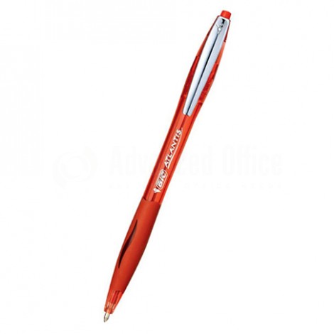[902134] Stylo à Bille BIC Atlantis Soft 1.0mm Retractable Rouge