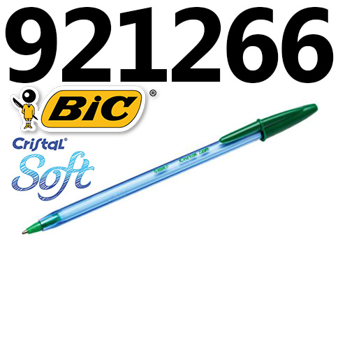 [921266] Stylo à Bille BIC Cristal Soft 1.2mm Vert