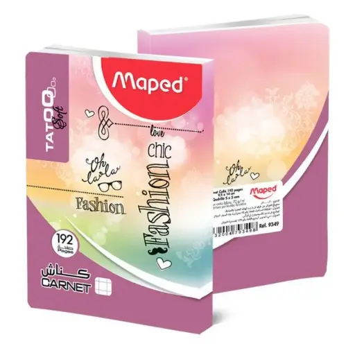 [9349] Carnet MAPED 9.5x14 192 Pages Cousu Colle