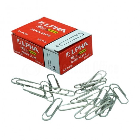 [AA-PC28] Trombones ALPHA 28mm Boite de 100 Pièces