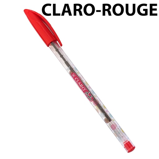 [CL-3047R] Stylo à Bille CLARO Fantaisie Design 1.0mm Rouge