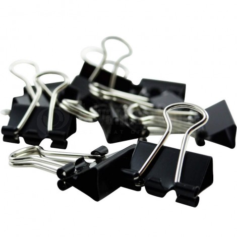 [CLIPS-15135] Binder Clips GOLDEN 51mm Boite de 12 Pièces Noir