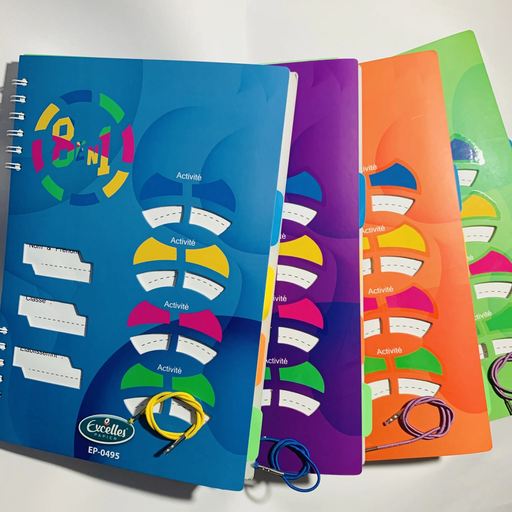 [EP-0494] Registre à Spiral EXCELLES 8en1 17 x 22cm 400 pages