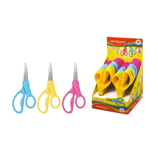 [KR971411] Ciseau Ecolier KEYROAD Scissors 13cm Multi-Couleurs