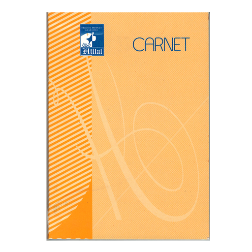 [PC-H] Carnet Cousu Collé EL HILLAL PF 9.5x14 Quadrillé 5x5 192 Pages